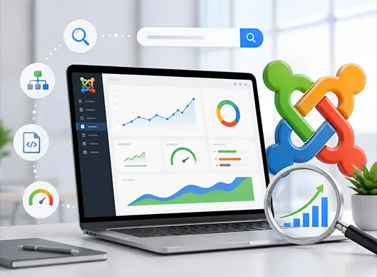 SEO f&uuml;r Joomla mit modernen Erweiterungen wie 4SEO Route 66 JSitemap und EFSEO f&uuml;r bessere Sichtbarkeit in Suchmaschinen