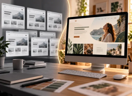 Individuelles Webdesign mit eigener Bildsprache statt austauschbarem KI-Einheitslook