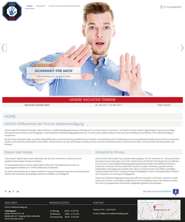 Homepage  ProCon Selbstverteidigung Hannover