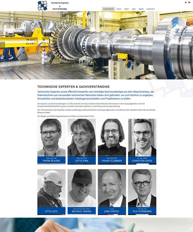 Webdesign Technische Experten &amp; Sachverst&auml;ndige