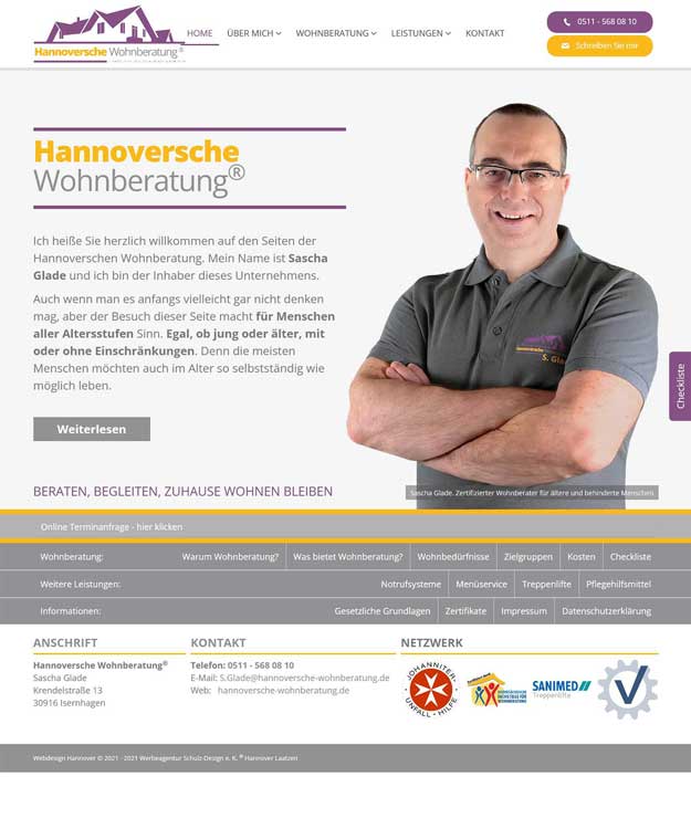 Werbeagentur Webdesign: Hannoversche Wohnberatung