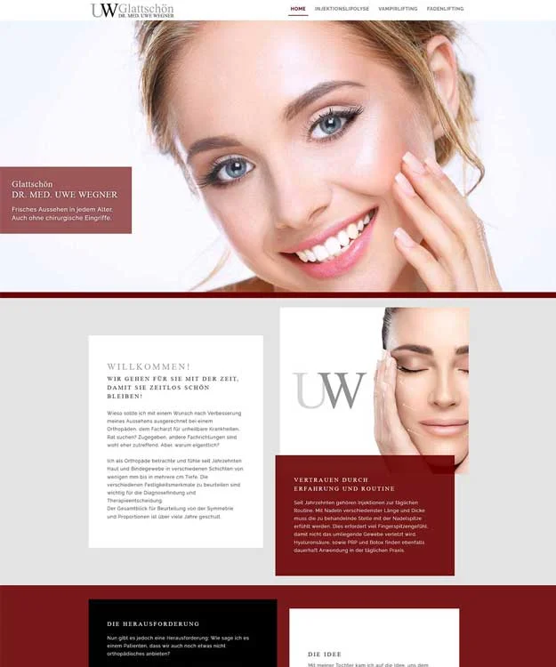Webdesign Hannover Glattsch&ouml;n Dr. med. Uwe Wegner Werbeagentur Hannover