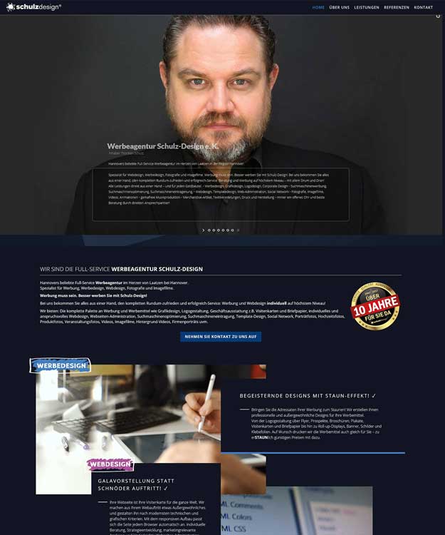 Werbeagentur Schulz-Design Webseite Hannover Homepage Hildesheim