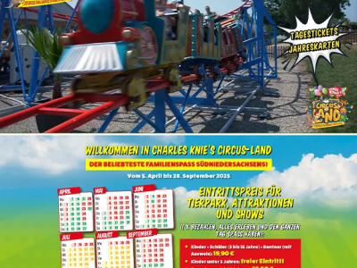 Neue Website für das Circus-Land des Zirkus Charles Knie