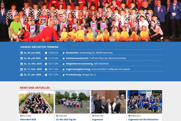 Neue Website für Karnevalsverein – Webdesign aus Hannover