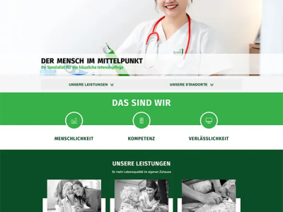 Neue Website f&uuml;r Number 1 Pflegedienst Hannover