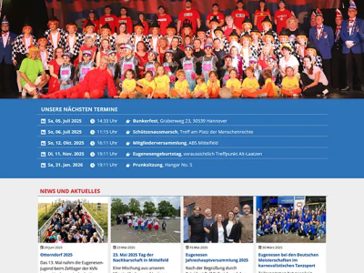 Neue Website f&uuml;r Karnevalsverein &ndash; Webdesign aus Hannover