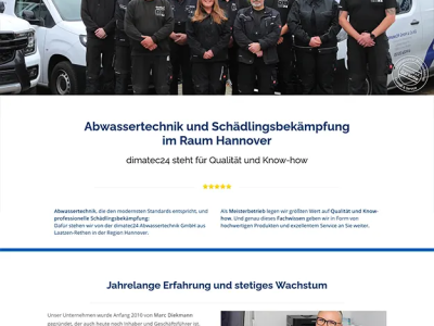 Joomla 5 Migration f&uuml;r dimatec24 Abwassertechnik Laatzen