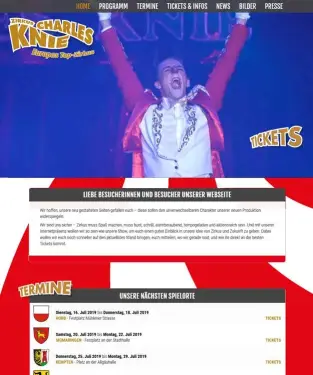 Werbeagentur f&uuml;r Zirkus Charles Knie Deutschland